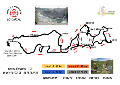 Parcours cyclo muguet