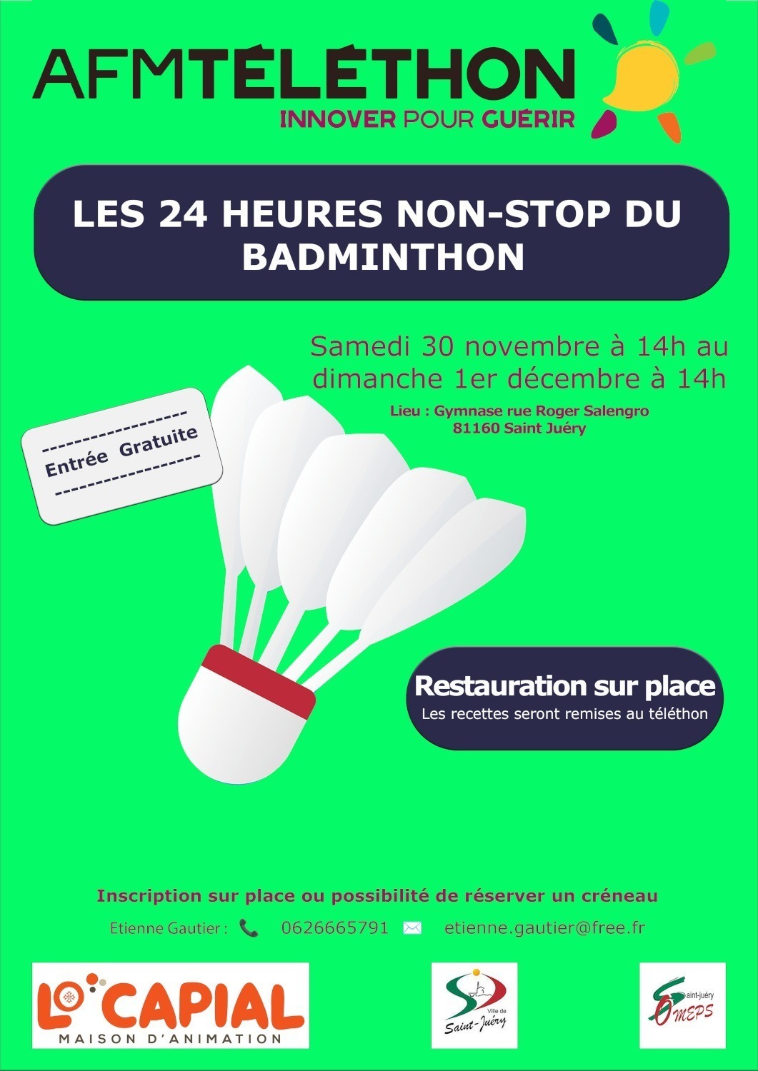 Badminton Téléthon